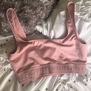 FREE VS PINK Square Neck Blush Sports Bra